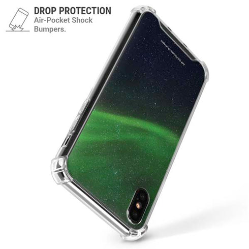 StockTrek Aurora Borealis Dances Above the Arctic Ocean iPhone XS Max Clear Case